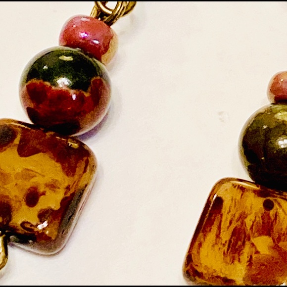 Natural Mother-of-Pearl Mixed-Media Earrings - Picture 3 of 9